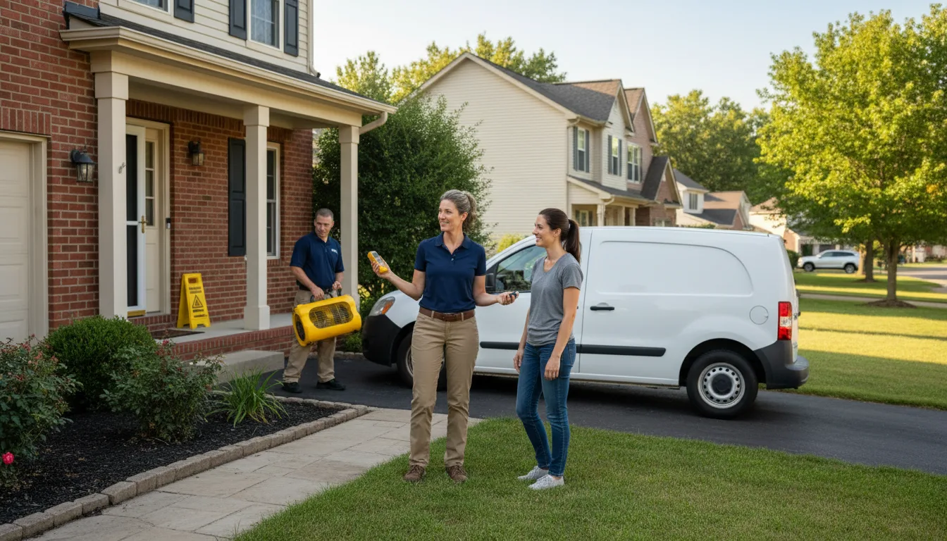 Residential water damage restoration in Appleton City, MO
